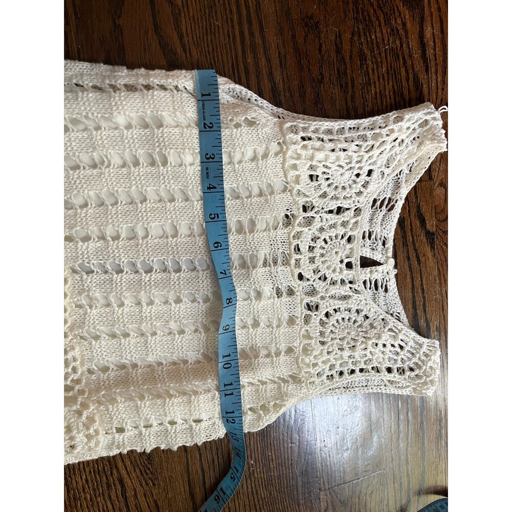 Venus women’s crochet dress Sz. S lined white beach NWT - Picture 6 of 8